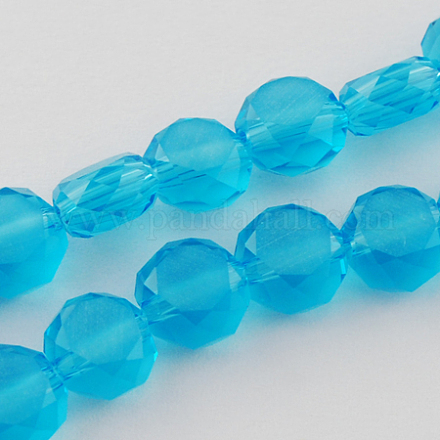 Chapelets de perles en verre mate FGLA-R038-12mm-03-1