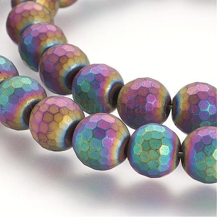 Non-magnetic Synthetic Hematite Beads Strands G-P218-09-01-1