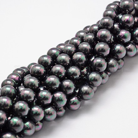 Cuentas perlas de concha de perla X-BSHE-L025-05-10mm-1