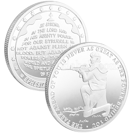 Монета из сплава AJEW-WH0220-008-1