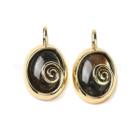 Овальные подвески из натурального лабрадорита G-K371-01G-03-1