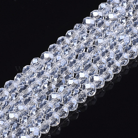 Chapelets de perles en verre électroplaqué EGLA-A044-T1mm-A19-1