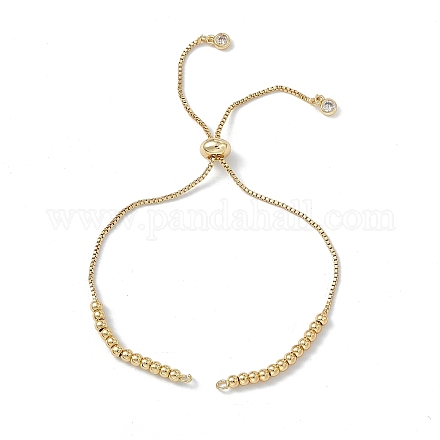 Fabrication de bracelets coulissants en laiton avec strass KK-E068-VD014-2-1