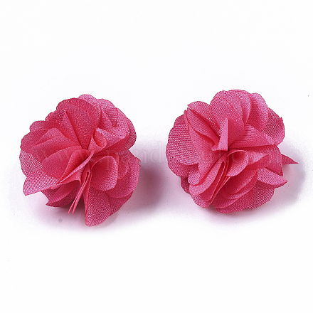 Polyester Fabric Flowers X-FIND-R076-02L-1