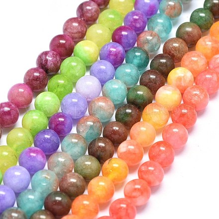 Naturali tinti perle di giada fili G-F601-A-1
