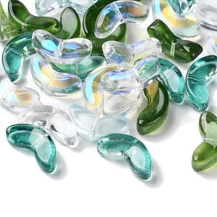 Perles en verre transparentes GLAA-O023-25-1