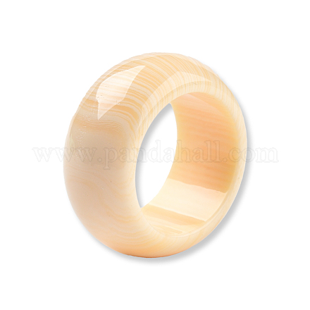 Anillo de dedo de banda lisa de resina para mujer RJEW-N041-01-A01-1