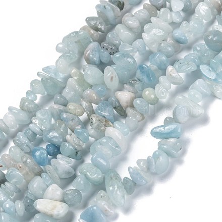 Natürliche Aquamarin Perlen Stränge G-F703-10-1