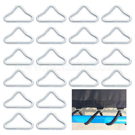 CHGCRAFT 24Pcs Buckles V-Shaped Ring Triangle Ring for Strap Craft DIY Trampoline Replacement Parts Bag Trampoline Mat Craft FIND-CA0005-45-1