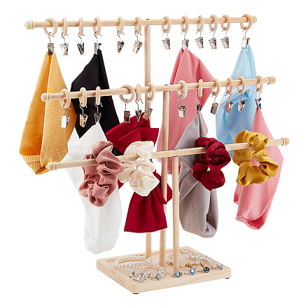 1 набор из 3 Т-образных перекладин для хранения украшений из сосны DIY-PH0022-94-1