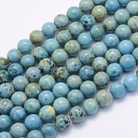 Chapelets de perles en agate fou naturel X-G-G707-8mm-A09-1
