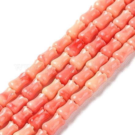 Brins de perles teints en coquillage synthétique SHEL-K007-01A-1