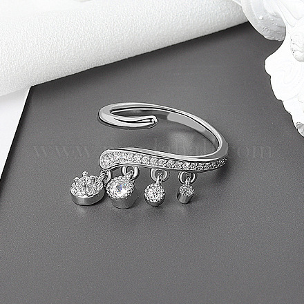 Латунные кольца из манжеты с прозрачным цирконием FS-WG905BE-01-1