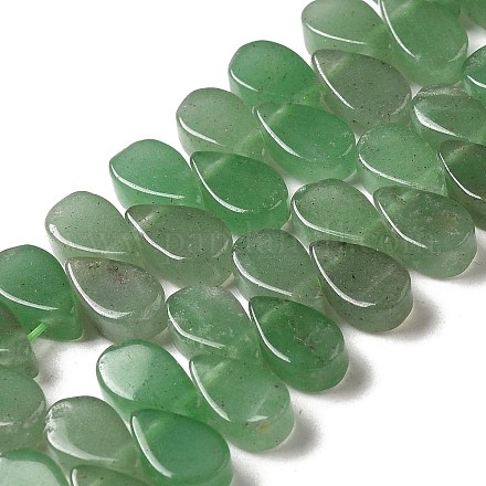 Natürliche grüne Aventurin-Perlenstränge G-B064-B06-1