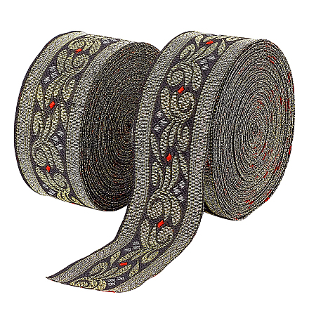 Вышивка полиэфирными лентами в этническом стиле OCOR-WH0070-10B-04-1