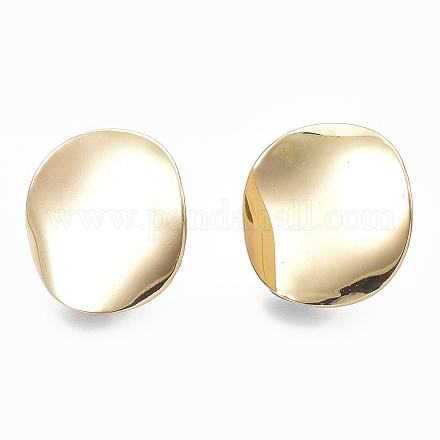 Brass Stud Earring Findings KK-S348-108-1