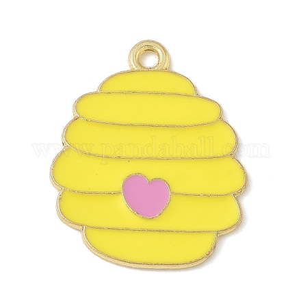 Эмалевые подвески из сплава на тему пчел FIND-M083-06J-G-1