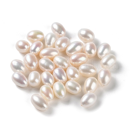 Perle coltivate d'acqua dolce perla naturale PEAR-E020-17-1