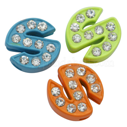Charms a lettere strass X-ZP14-S-1