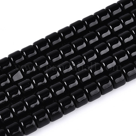 Непрозрачные сплошные цветные стеклянные бусины GLAA-N065-4x4mm-C10-1