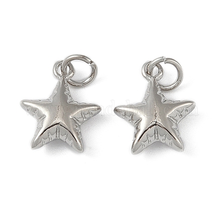 Латунный кулон с прыгающим кольцом KK-O147-01A-P-1