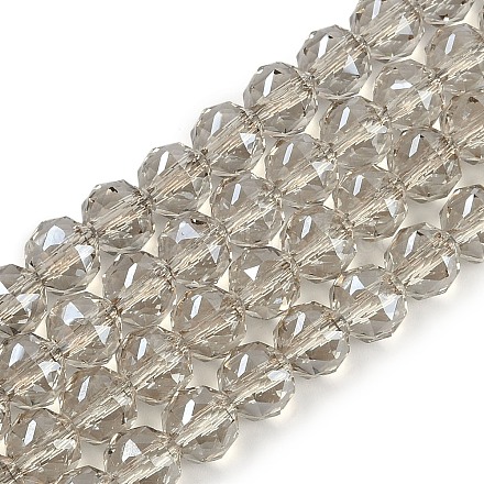 Прозрачные стеклянные бусины гальваническим пряди EGLA-N002-34C-C14-1