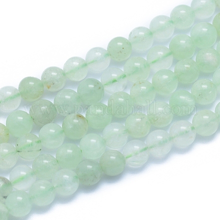 Chapelets de perles en préhnite naturelle G-L552H-07A-1
