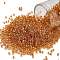 TOHO 11/0 Round Beads, Japanese Seed Beads, (753) 24K Gold Lined Rose Gold, 2.2mm, Hole: 0.8mm, about 50000pcs/pound