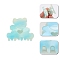 Bear Plastic Claw Hair Clips, Hair Accessories for Women & Girls, Cyan, 31x31mm