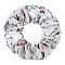 Cloth Hair Ties for Women Girl, Flower, WhiteSmoke, 110mm