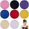 8Pcs 8 Colors EVA Fascinator Hat Base for Millinery, Flat Round, Mixed Color, 110x18mm, 1pc/color