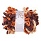 Polyester Yarn, for DIY Knitting Soft Coat Scarf, Chocolate, 40x5mm, about 95g/skein, 7m