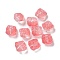 Baking Painted Transparent Glass Beads, Gradient Color, Lion, Salmon, 11.5x11x9.5mm, Hole: 1.2mm