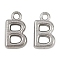 304 Stainless Steel Charms, Polished, Stainless Steel Color, Letter B, 9x5x2mm, Hole: 1.2mm