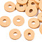 Handmade Polymer Clay Beads, for DIY Jewelry Crafts Supplies, Disc/Flat Round, Heishi Beads, Moccasin, 8x1mm, Hole: 2mm, about 13000pcs/1000g