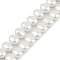 Electroplated Shell Pearl Beads Strands, Rice, White, 9x7x5mm, Hole: 1mm, about 58pcs/strand, 16.14''(41cm)