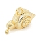 Brass Pendants, Snail Charms, Golden, 10x16x7mm, Hole: 1.6mm