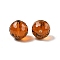 Glass K9 Glass, Imitation Austrian Crystal Beads, Faceted(128 Facets), Round, Saddle Brown, 12mm, Hole: 1.4~2mm