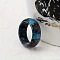 Acrylic Finger Rings, Ring, Gray, US Size 9(18.9mm)