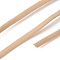 Nylon Elastic Cords, Flat, PeachPuff, 4.5mm, 1.5mm thick, 1.03~1.06 Yards(0.94~0.97m)/pc.