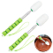 2Pcs 2 Styles Telescopic Silicone Sponge Cup Brush, Water Bottle Cleaner Brush with 201 Stainless Steel Long Handle, Yellow Green, 420~430mm, 1pc/style