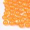 Round Imitation Cat Eye Resin Beads, Orange, 8x7mm, Hole: 1.8~2mm