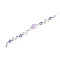 Glass and Acrylic and CCB Beads Strands, Mixed Shapes, for Jewelry Making, Faceted, Lilac, 10.8x8mm, Hole: 0.9mm, about 18pcs/strand, 7.09~7.48''(18~19cm)