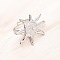 304 Stainless Steel Cuff Rings for Women, Sun, Stainless Steel Color, 25x28mm, Inner Diameter: 17mm