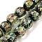 Handmade Dichroic Foil Glass Beads Strands, Round, Pale Turquoise, 10.5mm, Hole: 1.4mm, about 40pcs/strand, 15.16''(38.5cm)