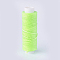 Waxed Polyester Cord, Micro Macrame Cord, for Leather Project, Bracelet Making, Shoe Reparing, Bookbinding, Flat, Lawn Green, 0.8mm, about 32.8 yards(30m)/roll