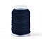 22M Macrame Cotton Cord, Round Braided Rope, for Wall Hanging, Crafts, Gift Wrapping, Marine Blue, 1.5mm, about 24.06 Yards(22m)/Roll