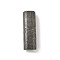 304 Stainless Steel Bayonet Clasps, Rectangle, Gunmetal, 28.5x9x6mm, Hole: 7x4mm