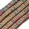 Electroplated Non-magnetic Synthetic Hematite Beads Strands, Rectangle, Matte Style, 2-Hole, Colorful, 6x2x3mm, Hole: 1.2mm, about 199pcs/strand, 15.75 inch(40cm)