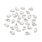 Glass Rhinestone Cabochons, Pointed Back & Back Plated, Faceted, Teardrop, Crystal, 8x4.5x2mm